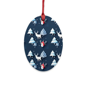 Christmas Snowman Wooden Ornaments – Solid Wood - Dipaliz - Holiday