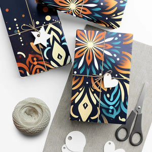 Festive Gift Wrap - Holiday Celebration Style - Dipaliz - 30’’ x 144’’ / Satin - Paper Products