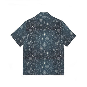 Festive Christmas Hawaiian Camp Shirt - Linen Style - Dipaliz - Shirts - Xs
