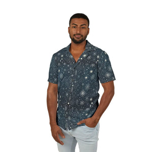 Festive Christmas Hawaiian Camp Shirt - Linen Style - Dipaliz - Shirts - Xs