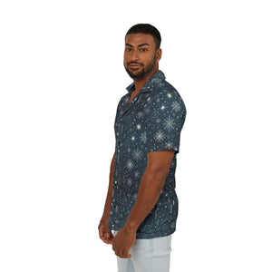Festive Christmas Hawaiian Camp Shirt - Linen Style - Dipaliz - Shirts - Xs