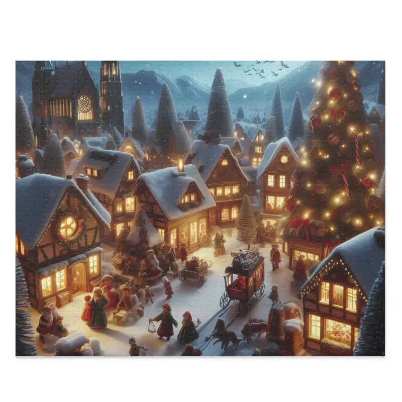 Christmas Town Puzzle: Festive Fun for Family & Friends - 20’’ × 16’’ (500 Pcs) Puzzle