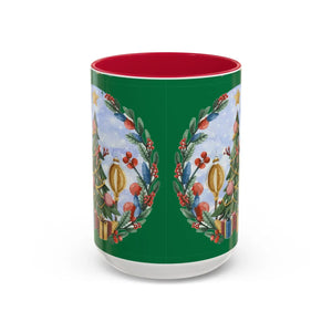 Vibrant Christmas Tree Colorful Mugs - Grip c Shaped - Dipaliz