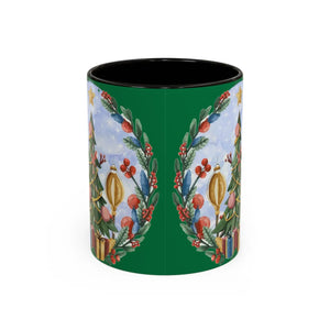 Vibrant Christmas Tree Colorful Mugs - Grip c Shaped - Dipaliz