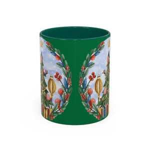 Vibrant Christmas Tree Colorful Mugs - Grip c Shaped - Dipaliz