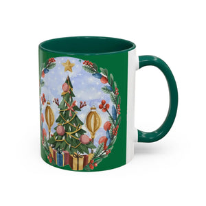 Vibrant Christmas Tree Colorful Mugs - Grip c Shaped - Dipaliz