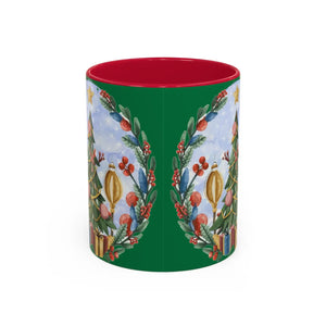 Vibrant Christmas Tree Colorful Mugs - Grip c Shaped - Dipaliz
