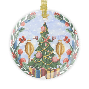 Clear Glass Ornaments – Christmas Tree 3.5in - Dipaliz - Holiday