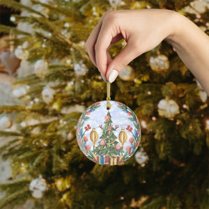 Clear Glass Ornaments – Christmas Tree 3.5in - Dipaliz - Holiday
