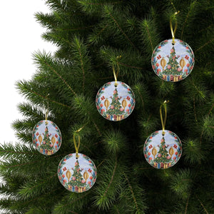 Clear Glass Ornaments – Christmas Tree 3.5in - Dipaliz - Holiday