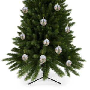 Clear Glass Ornaments – Christmas Tree 3.5in - Dipaliz - Holiday