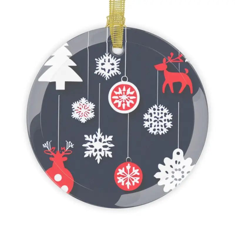 Create Magical Christmas Decorations with Glass Ornaments - 1 Pc / Round / one Size Home Decor