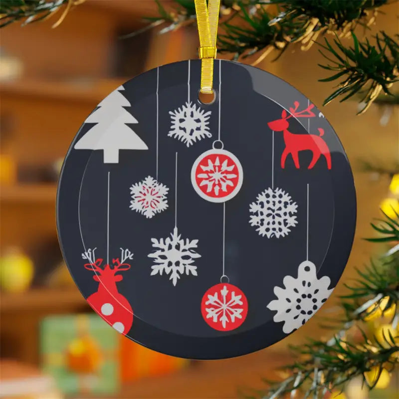 Create Magical Christmas Decorations with Glass Ornaments - 5 Pcs / Round / one Size Home Decor