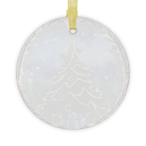 Clear Glass Christmas Tree Ornaments - Sparkling Holiday Magic - Dipaliz