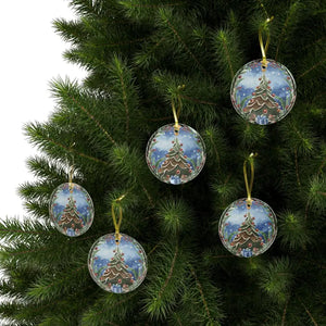 Clear Glass Christmas Tree Ornaments - Sparkling Holiday Magic - Dipaliz