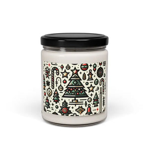 Christmas Tree Delight Soy Candle - Festive Holiday Scent - Dipaliz - White Sage + Lavender / 9oz - Candles