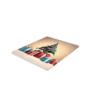 Sparkling Christmas Tree Greeting Cards - White Envelopes - Dipaliz - & Note