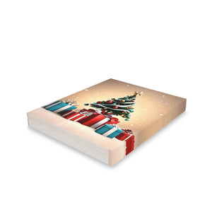 Sparkling Christmas Tree Greeting Cards - White Envelopes - Dipaliz - & Note