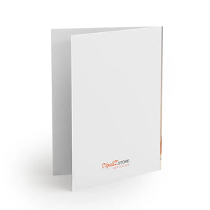Stylish Christmas Tree Greeting Cards - White Envelopes - Dipaliz - & Note