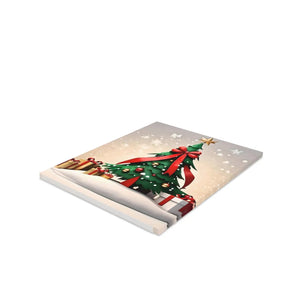 Stylish Christmas Tree Greeting Cards - White Envelopes - Dipaliz - & Note