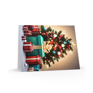 Sparkling Greeting Cards - Christmas Matching White Envelopes - Dipaliz - Card Organizers