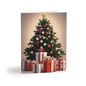 Chic Christmas Tree Greeting Cards - Message Inside - Dipaliz - & Note