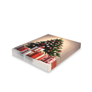 Chic Christmas Tree Greeting Cards - Message Inside - Dipaliz - & Note