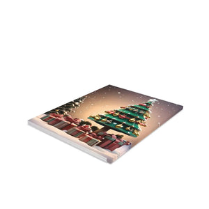 Chic Christmas Tree Greeting Cards - Festive Message - Dipaliz - & Note