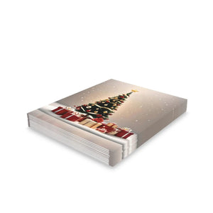 Festive Christmas Tree Greeting Cards - Message Inside - Dipaliz - Card Organizers