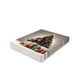 Matte Christmas Tree Greeting Cards - White Envelopes - Dipaliz - & Note
