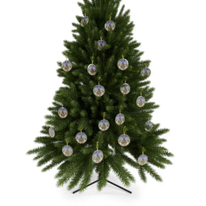 Clear Glass Ornaments - Sparkling Christmas Tree Decor - Dipaliz - Holiday