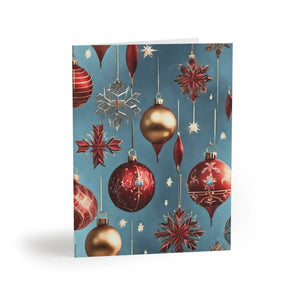 Elegant Christmas Tree Greeting Cards - Merry - Dipaliz - & Note