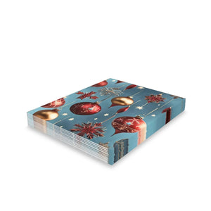 Elegant Christmas Tree Greeting Cards - Merry - Dipaliz - & Note