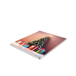 Festive Christmas Tree Greeting Cards - Merry - Dipaliz - & Note