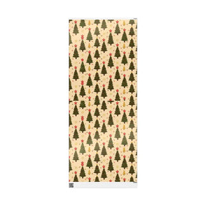 Gsm Fine Art Wrapping Paper Evergreen Silhouettes Cream - Dipaliz - 30’’ x 72’’ / Glossy