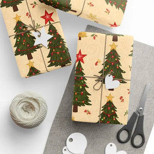 Gsm Fine Art Wrapping Paper - Evergreen Cream - Dipaliz - 30’’ x 180’’ / Glossy