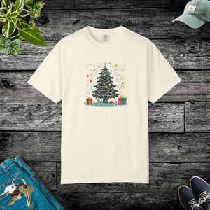Festive Comfort Colors Christmas Tree Tee - Dipaliz - T-shirts - 4xl
