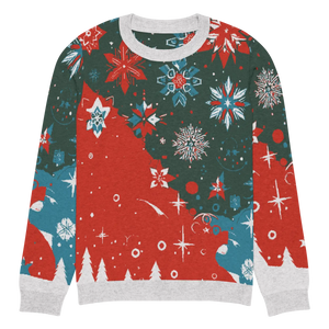 Cozy Festive Knitted Crew - Christmas Trees - Dipaliz - Sweaters