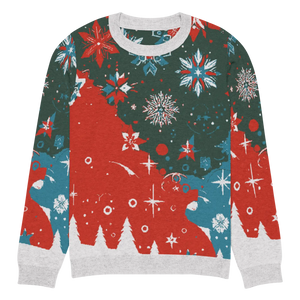 Cozy Festive Knitted Crew - Christmas Trees - Dipaliz - Sweaters