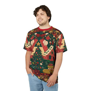 Joyful Christmas Vibe Cut & Sew Tee - Dipaliz - Black Stitching / 4 Oz. / s - T-shirts