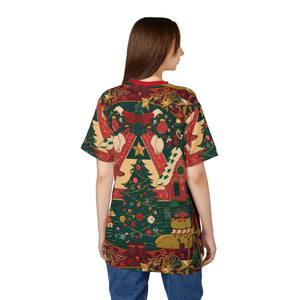 Joyful Christmas Vibe Cut & Sew Tee - Dipaliz - T-shirts
