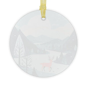 Reindeer Glass Ornaments – Winter Holiday - Dipaliz