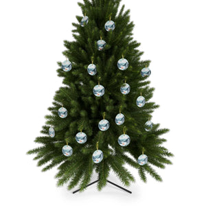 Reindeer Glass Ornaments – Winter Holiday - Dipaliz