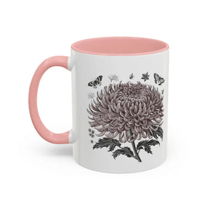Vibrant Chrysanthemum Coffee Mug - 11oz Ceramic - Dipaliz - Mugs