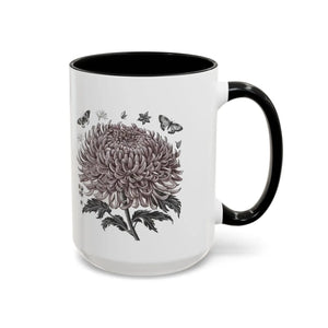 Vibrant Chrysanthemum Coffee Mug - 11oz Ceramic - Dipaliz - Mugs