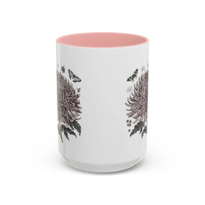 Vibrant Chrysanthemum Coffee Mug - 11oz Ceramic - Dipaliz - Mugs