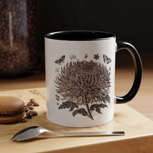 Vibrant Chrysanthemum Coffee Mug - 11oz Ceramic - Dipaliz - Mugs
