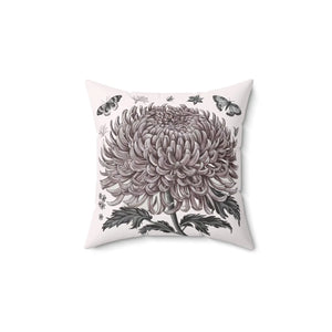 Chrysanthemum Flower Throw Pillow – Polyester - Dipaliz - Pillows