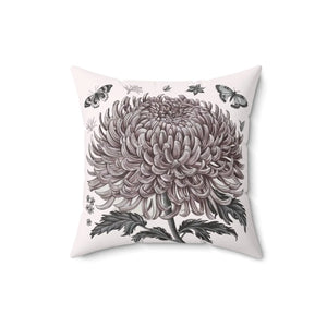 Chrysanthemum Flower Throw Pillow – Polyester - Dipaliz - Pillows