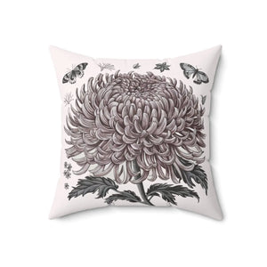 Chrysanthemum Flower Throw Pillow – Polyester - Dipaliz - Pillows